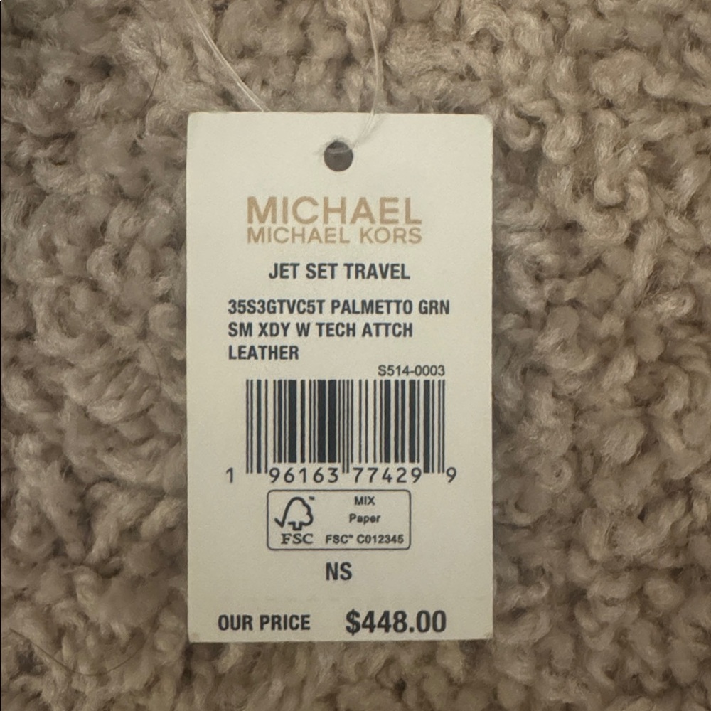 Michael Kors Teal Crossbody Bag with Logo Strap - Picture 6 of 6